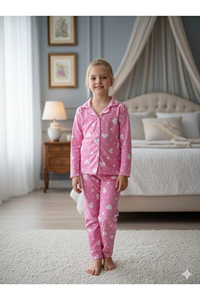 BEGONYA BEBECE KIDS SET PIJAMĂ PENTRU FETE 100% SUET 7/14 ANI