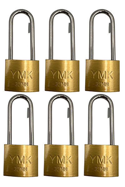 yuma kilit قفل يو إم كيه طويل أصفر 32 مم عبوة واحدة (6 قطع)