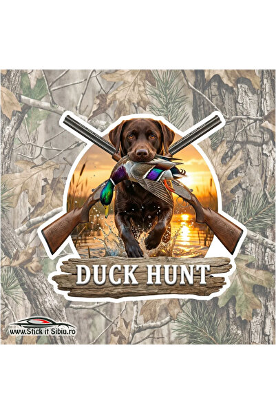 StickITsibiu Labrador Dog Sticker – Duck Hunter 10x10 | Water Resistant