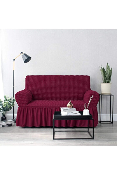 EJMEL Bürümcük Stretch Fabric Flexible Washable 2 Seater Sofa Cover Sofa Slip...