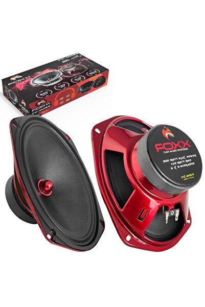 FOXXİ FOXX FX-MD69 Oto Midrange Oval 6X9 İnç 900 Watt Kapaklı 2 Adet
