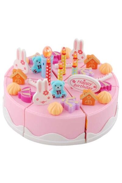 WTO WTO® Playset, Flexible Birthday Cake, Happy Birthday, 75 Elements, Velcro...