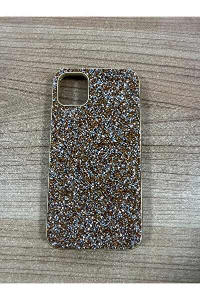 Sunix Iphone 11 gold taşlı silikon kılıf