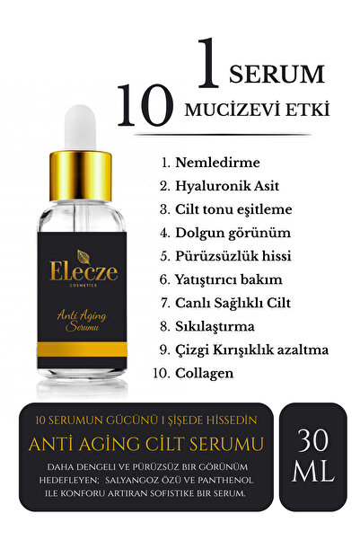 Elecze cosmetıcs Yaşlanma Ve Kırışıklık Karşıtı Aydınlatıcı & Nemlendirici Ko...