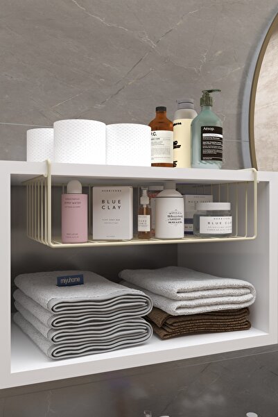 HomeSide Mutfak Düzenleyici Asılabilir Raf Dolap İçi Organizer Banyo Düzenley...