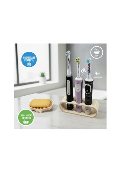 GBTD Bathroom organizer for electric toothbrushes and soap