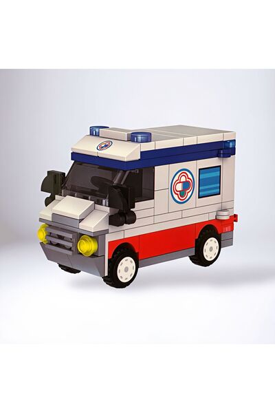 Universul Jucăriilor Σετ μίνι δομικών στοιχείων City Vehicle – Ασθενοφόρο, 10...