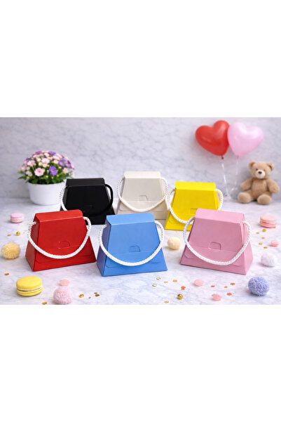 Meröka 6 Adet Hediye Çantası Renkli Şıklık – Premium Hediye Karton Poşetleri