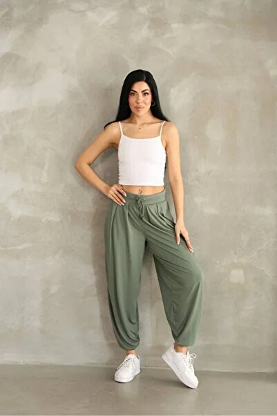 Dumy Relaxed Fit Modal Baggy Trousers