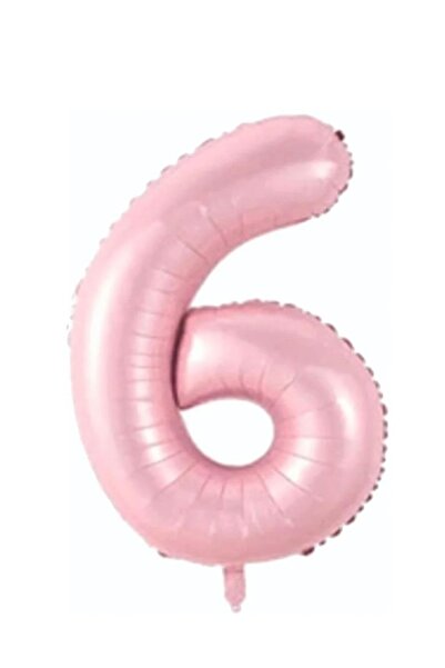 ALYA PARTİ 6 Yaş Pembe Rakam Folyo Balon 76Cm Rakam Folyo Balon