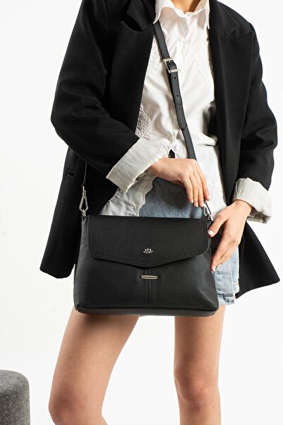 PIEL LINO KADIN HAKİKİ DERİ ÇAPRAZ ÇANTA PL028-D SİYAH