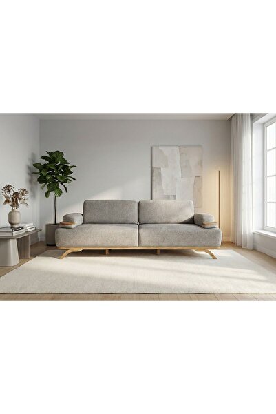 ALLERMO MOBİLYA STRADA MEKANİZMALI ÜÇLÜ KOLTUK KAHVE