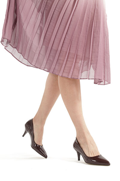 PİMORA Stiletto 5 cm Thin Heel Round Mouth Pointed Toe Closed Classic Heeled ...