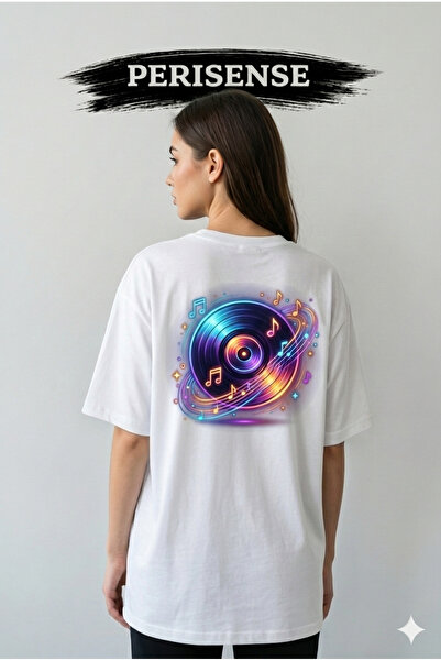 PERISENSE Unisex Savage Vinyl Printed Premium Combed Cotton Oversized T-Shirt