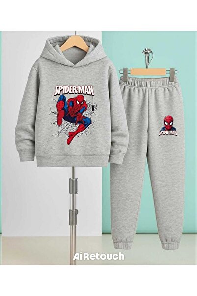 Nice Clothes طقم رياضي للأطفال بغطاء للرأس للجنسين مطبوع عليه عبارة 'الرجل ال...