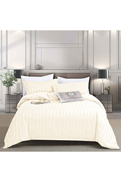 OEM Damask bed linen for 1 person bed, 4 pieces, Finet, DREAM-0846