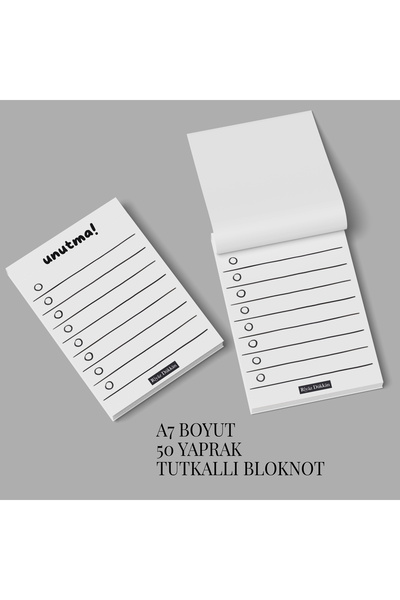 Generic Brand Minimal Plan Set of 3, A7 Size, Mini Glue Notepad, Note Paper, 50 Sheets