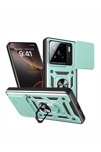 Massemr Xiaomi Mi 15t Tank Lens Ringed Silicone Case Impact-Resistant Camera ...