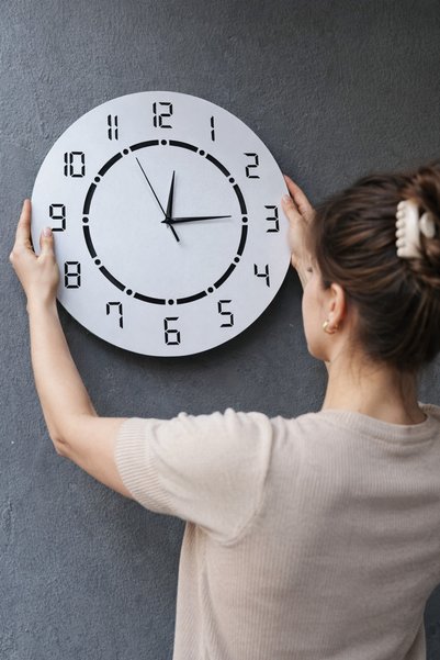 Nixar Desing LineaSilence Modern Ahşap Lazer Kesim Duvar Saati | Sessiz Akan Mekanizma | Salon & Oturma Odası