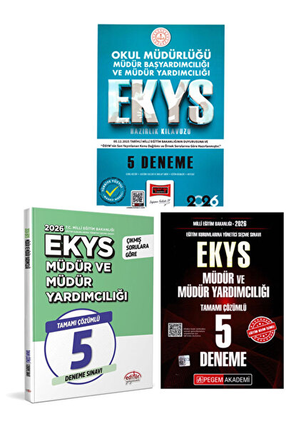 Pegem Akademi Yayıncılık 2026 Yargı Editör MEB EKYS Müdür ve Müdür Yardımcılı...