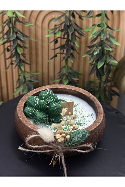 MANİFEST CANDLE Kış Bahçesi El Yapımı Dekoratif Soya Mum