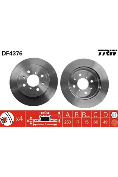 TRW Disc de frână față