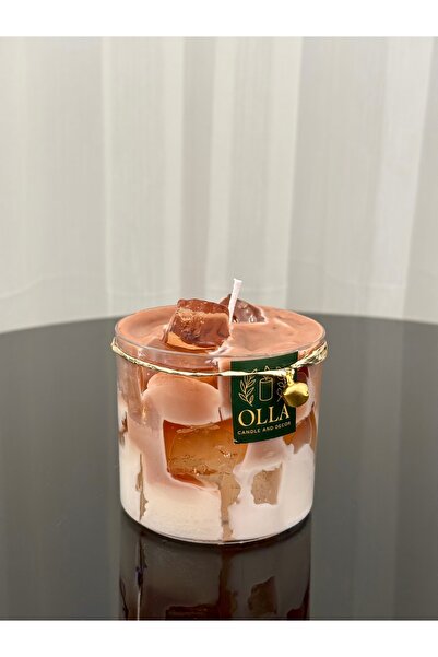 OLLA CANDLE AND DECOR Ice Latte Mum | El Yapımı, Doğal Soya Wax, Dekoratif Mum