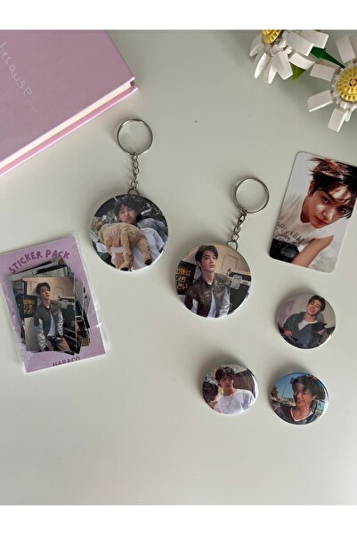 Hara Company Cortis Kpop Group Keonho Set (Badge, Keychain with Opener, Stick...