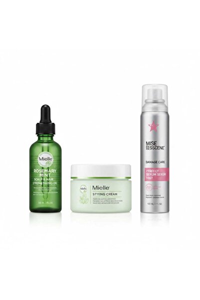Noname مجموعة العناية وتقوية الشعر بالروزماري من Mie-- lle مع سيروم إصلاح الش...
