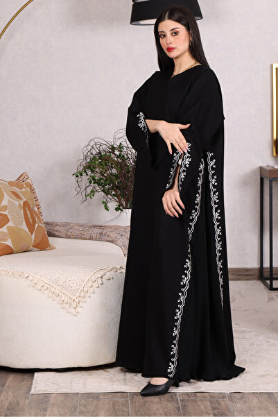Generic Luxury abaya made of fine crepe fabric, meticulously hand-stitched, w...