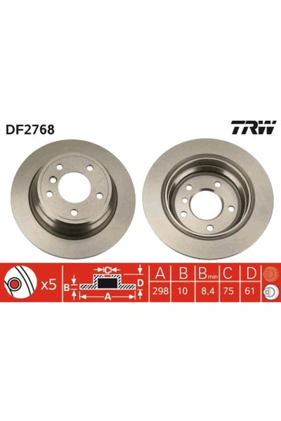 TRW Disc de frână DF2768