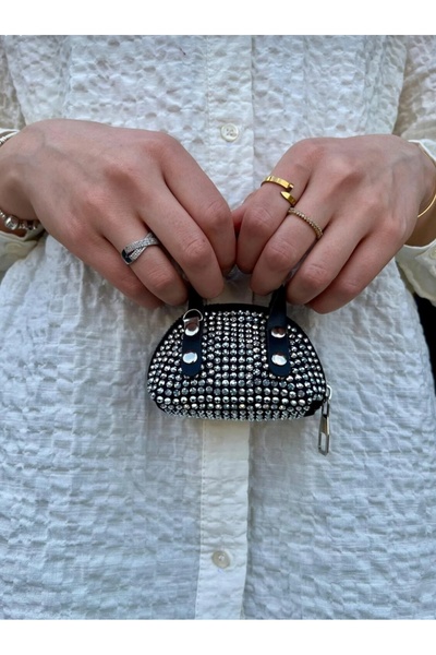 Linavesta KADIN MİEL MİNİ TAŞLI EL VE OMUZ ÇAPRAZ CANTA