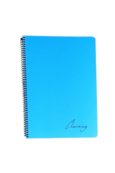 Tokaç دفتر ملاحظات A4 PP KP حلزوني 96 صفحة مسطر - أزرق