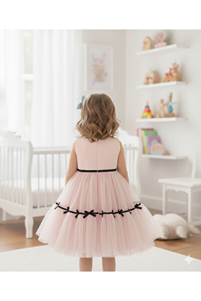 Asel Kids ROCHIE DE SEARĂ PENTRU FETE, CU TUL CU BUMBAC