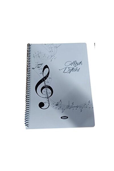 Tokaç A4 Music Notebook Spiral Bound Pp Cover 40 Yp-Blue Left Switch