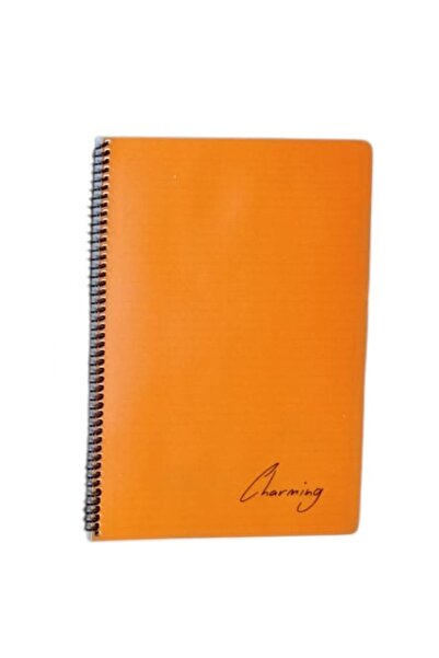 Tokaç دفتر ملاحظات A4 PP KP حلزوني 72 صفحة مسطر - برتقالي