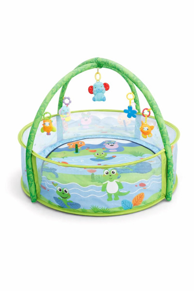 Urbanza Baby Play Gym Mat with 15 Balls, Musical Activity Play Center, Hangin...