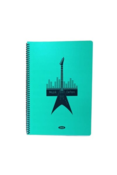 Tokaç دفتر موسيقى A4 بغطاء حلزوني من البولي بروبيلين 40 Yp-جيتار إلكتروني أخضر