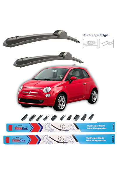 TEAMCAR Υαλοκαθαριστήρες Fiat 500 (2007-2016)