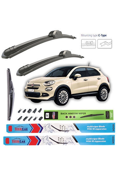 TEAMCAR Ștergătoare de parbriz Fiat 500X (334) 2014-2024 - Set complet