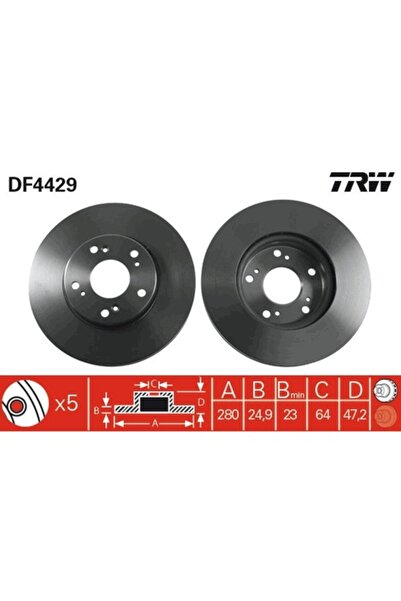TRW Disc de frână DF4429