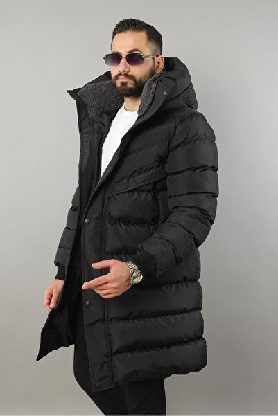 MİS MODA Men's Winter Long Puffed Coat