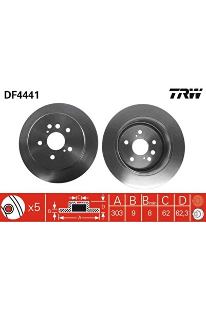 TRW Disc de frână DF4441