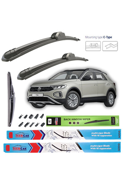 TEAMCAR Ștergătoare de parbriz Volkswagen T-Roc (A11) 2017-2022 - Set complet
