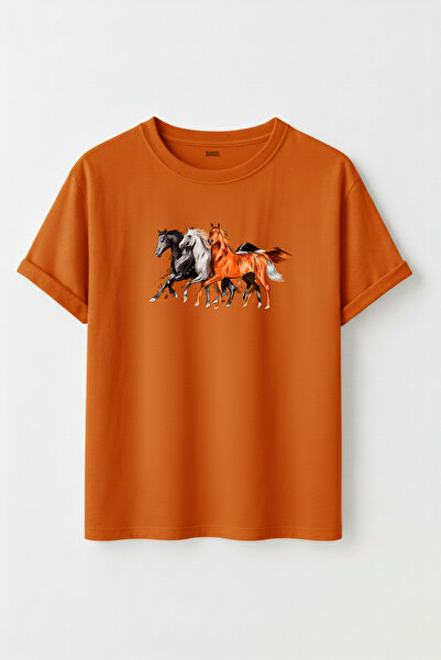 noetr Unisex Free Horses Graphic Printed 100% Cotton Premium Streetwear T-Shirt