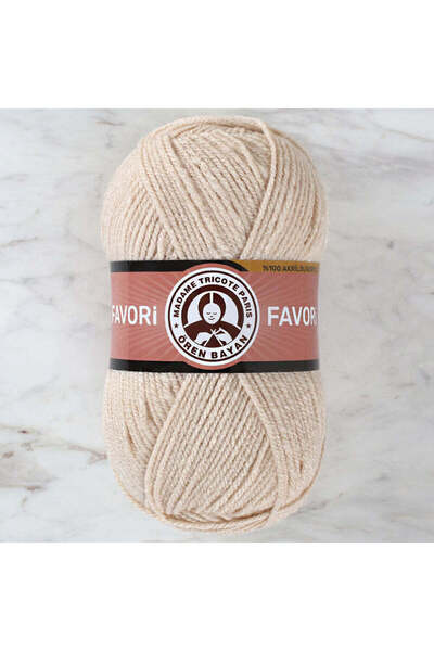 Ören Bayan FAVORİ Bej El Örgü İpi (3 Adet) - Renk: 113