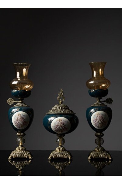 Elips Hediyelik HAKİ SALON SETİ 3 ‘LÜ