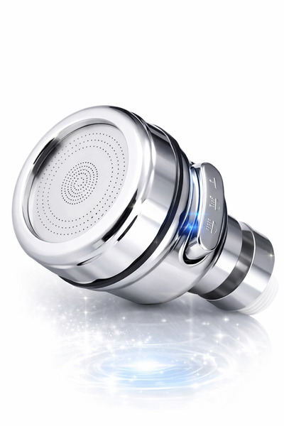 MericLine Kitchen Sink Head 3-Function 360 Rotating Economical Adjustable Fau...