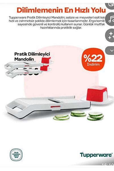 Tupperware Mandolin Slicer