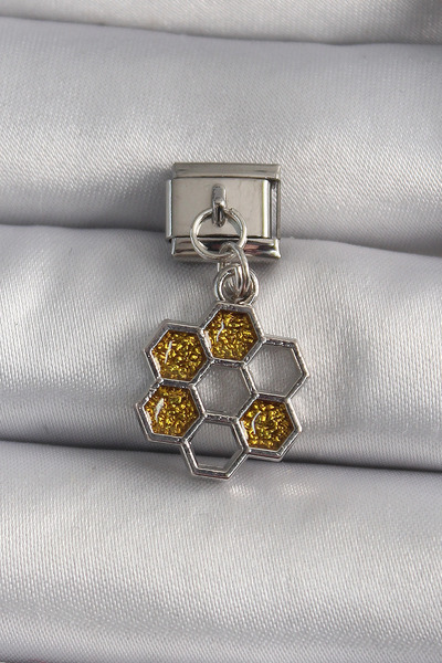 CT STONES 316L Steel Silver Color Dangle Silvery Honey Pot Model Nomination C...